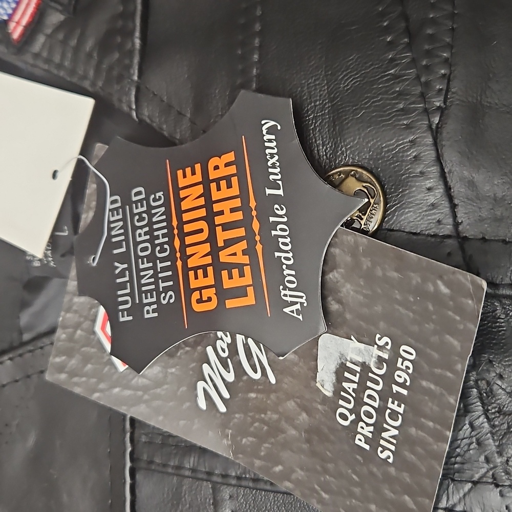 Diamond Supply Co. Black Leather Vest - Picture 5 of 16